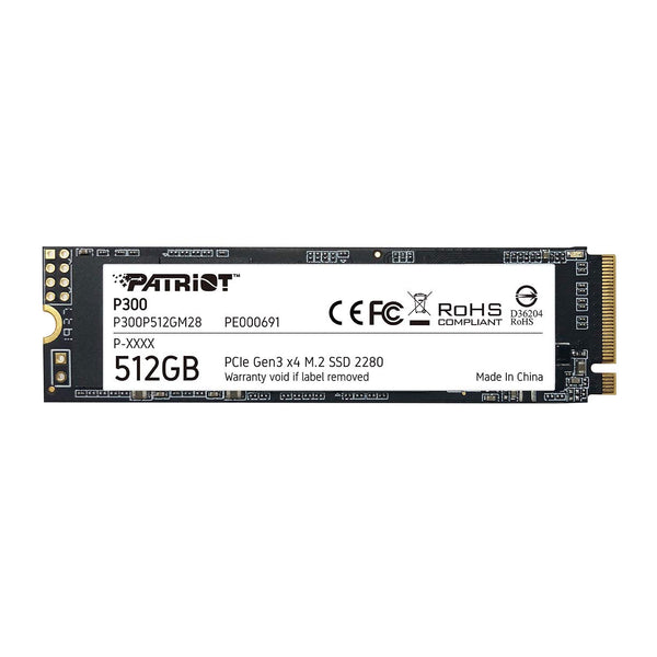 Patriot P300 512GB NVMe M.2 2280 PCIe Gen3 x 4 SSD