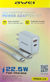 Dual Port 22.5W Fast Charging Kit