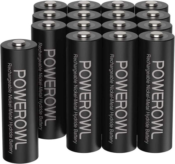 PowerOwl AA Rechargeable Batteries 2800mAh