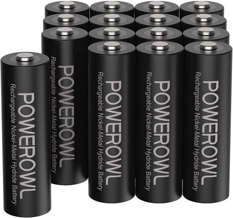PowerOwl AA Rechargeable Batteries 2800mAh