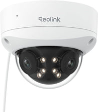 Reolink 4K 8MP 180° Dual-Lens PoE IP Camera, IK10 Vandal-Proof, Person/Vehicle/Animal Detection, Spotlight Color Night Vision, 2 Way Talk, IP67 Weatherproof, No PT Supported