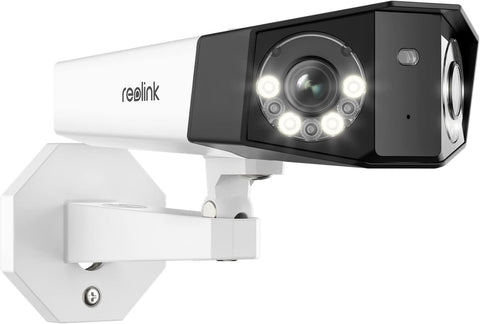 Reolink 4K PoE Outdoor IP Security Colour Night Vision Camera - 180 Degree Viewing Angle, up to 256GB microSD Card