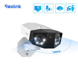 Reolink 4K PoE Outdoor Security Camera w/ 180° View - Human/Vehicle/Pet Detection, Color Night Vision, Two Way Talk, Up to 256GB microSD Card