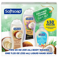 Softsoap Coconut Lovers Gift Set - 2 x 20oz Body Washes & 1 x 11.5oz Liquid Hand Soap