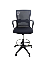 Soho 411-97287 Drafting Tall Office Mesh Chair w/ Adjustable Foot Ring