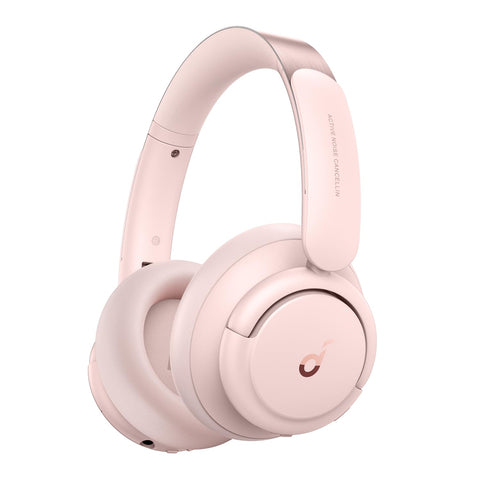 Life Q30 Hybrid Active Noise Cancelling Bluetooth Headphones - Pink