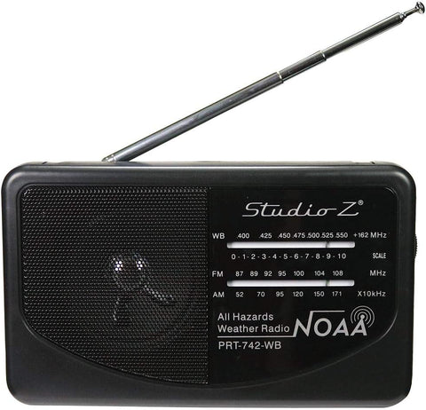 Studio Z AM/FM/WeatherBand 3 Band World Radio Receiver