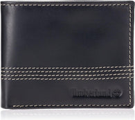 Timberland D01389 Genuine Leather Bifold Wallet - Black