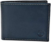 Timberland D01387/23 Genuine Leather Passcase Wallet - Navy