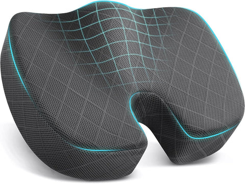 TushGuard Memory Foam Seat Cushion - Sciatica & Hip & Coccyx Pain Relief