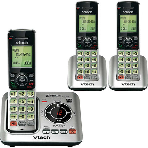 VTech Cordless Answering System, 3 Handets