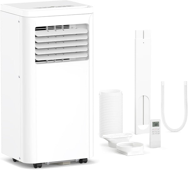 Zafro 10,000 BTU (A5407-10K-ZA) Portable Air Conditioner/Dehumidifier/Fan, 24 Hr Timer plus Drain Hose for Rooms up to 450 sq ft