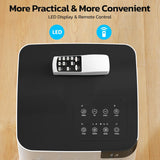 Zafro 10,000 BTU (A5407-10K-ZA) Portable Air Conditioner/Dehumidifier/Fan, 24 Hr Timer plus Drain Hose for Rooms up to 450 sq ft