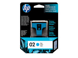 HP 02 Cyan-Photosmart 3210 - 4mls