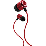 Coby MetalX1 Tangle-Free Flat Cable Metal Stereo Earbuds w/ Mic