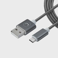 Unno Tekno Type C USB 2.0 Stainless Steel Cable - 3ft