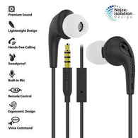 iLuv Bubble Gum 3 In-Earphones w/ Mic & Noise Isolation - Black