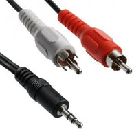 iMexx 3.5 mm Male to RCA Male Stereo Cable