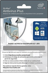 McAfee Anti-Virus Plus - Digital Download Virtual activation card (1YR) - Win