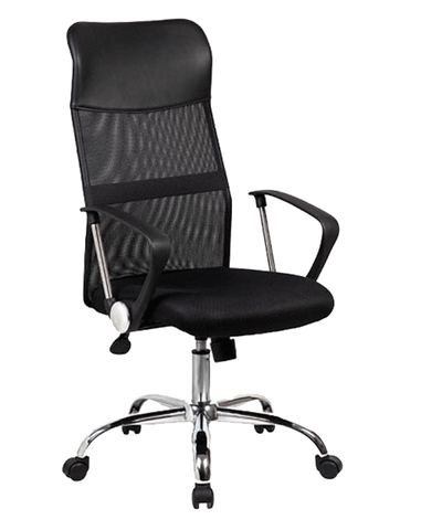 Sit M332 Manager Chair - Mesh Fabric with Plastic/chrome Armrest