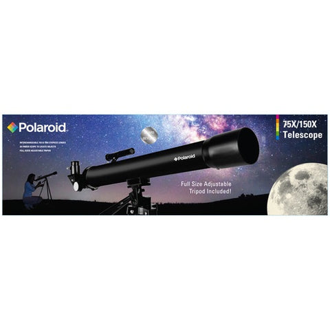 Polariod 75X/150X Telescope with Tripod