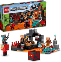 LEGO Minecraft The Nether Bastion - Battle Action Tpy w/ Mob, Piglin Brute & Strider Figures 300 pcs - Ages 8+