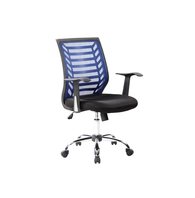 Sit M180B Manager Chair, Mesh Fabric - Black & Blue