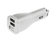 Samsung Dual Car Adapter w/ Cable - White