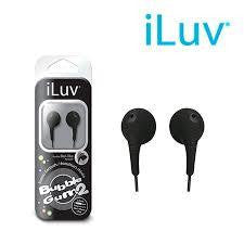 iLuv iEP205 Bubble Gum II Earphones - BLACK
