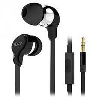 iLUV iEP314 Ergonomic Flatwire Earphone - BLK
