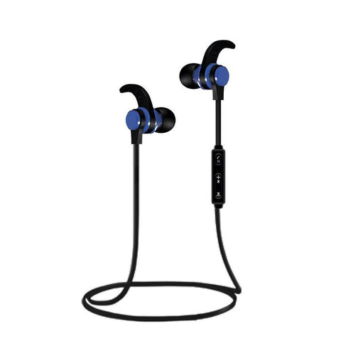Unno Tekno Airbuds Bluetooth Wireless Earbuds w/ Mic - Blue