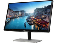 AOC 21.5" HD/FHD IPS Flicker Free Ultra Narrow Border Monitor - Black & Silver