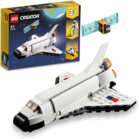 Lego Creator 3-in-1 Space Shuttle Building Kit, 144 pieces - Age 6+
