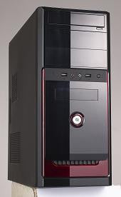 Black and Red ATX Mid Tower Case - GNC55