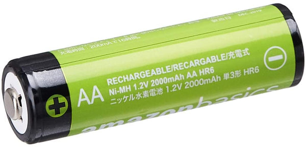 AmazonBasics AA Rechargeable Batteries, 2000mAh, Pre-charged