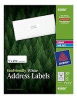 Avery EcoFriendley White Address Labels
