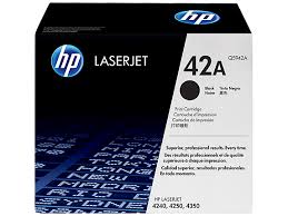 HP 42A Black Original LaserJet Toner Cartridge (Q5942A)