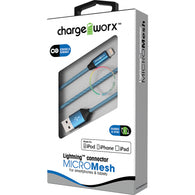 Chargeworx 3ft Lightning MICRO-MESH Cable
