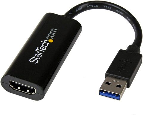 StarTech.com USB 3.0 to HDMI Display 1080p Adapter Video Cable w/ External Graphics Card (Supports Windows)