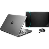 HP 15-BA026WM 15.6" AMD E2-7110 1.8GHz, 4GB, 500GB HDD, Win 10 Home Laptop Bundle - SILVER