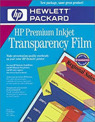 HP Premium Transparency Film - 8.5" x 11" - 50pk
