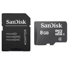 SanDisk  Flash Memory MicroSD Card 8GB - Class 4