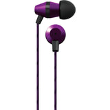 Coby Extr3m3 Tangle-Free Flat Cable Metal Stereo Earbuds w/ Mic