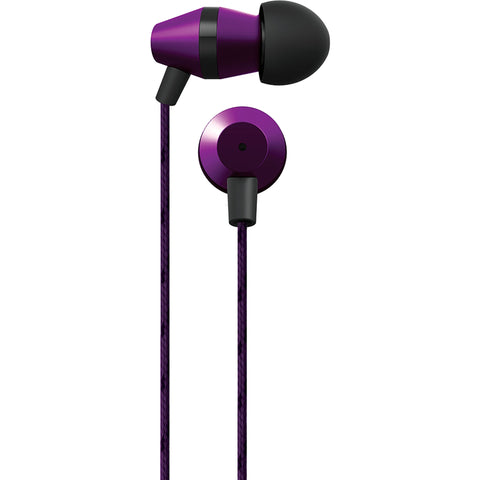 Coby Extr3m3 Tangle-Free Flat Cable Metal Stereo Earbuds w/ Mic