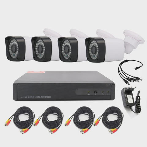 AHD 4 Channel 2MP Bullet Kit DVR + Seagate SkyHawk 1TB 6Gb/s 5900 rpm Surveillance Hard Drive
