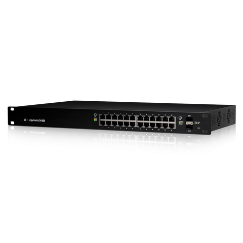 Ubiquiti EdgeSwitch 24-Port 500 Watt Managed PoE+ Gigabit Switch w/ SFP