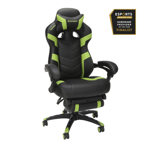 RESPAWN 110 Pro Racing Style Gaming Reclining Ergonomic Chair w/ Built-in Footrest