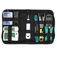 Network Cable Repair Maintenance Tool Kit Set 11 in 1 Portable Phone Cable Crimper 8P8C 4P4C 6P6C Connectors RJ45 RJ11 Cat5 Cat6 Ca