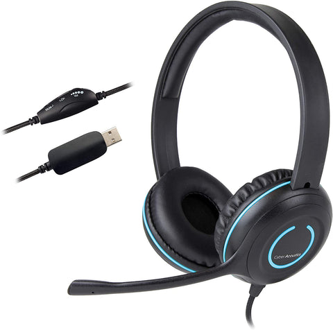 Cyber Acoustics USB Stereo Headset w/ Noise Cancelling Microphone