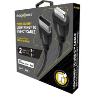 Chargeworx Power Delivery 3ft Lightning to UCB-C Cable